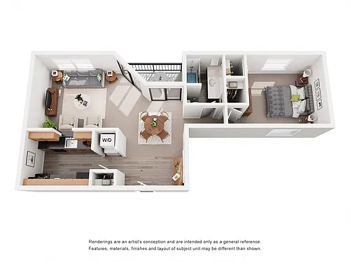 Floor plan 1 Bedroom
