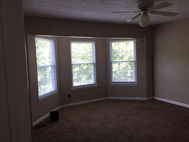 The Front bedroom has a bay area window and a large closet.