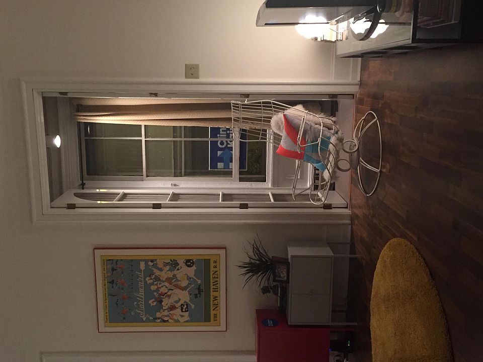 Living area with closet alcove (there are two)