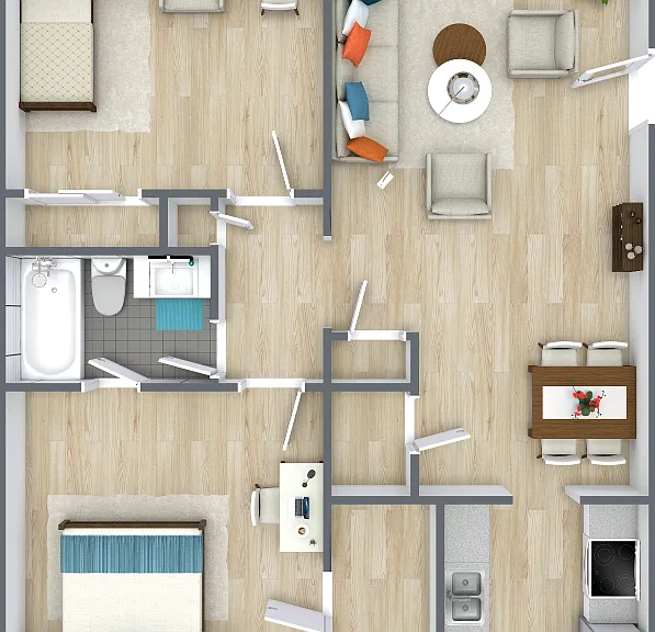 Model B Floorplan Diagram