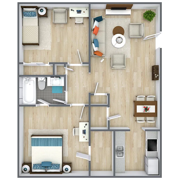 Floor plan Model B
