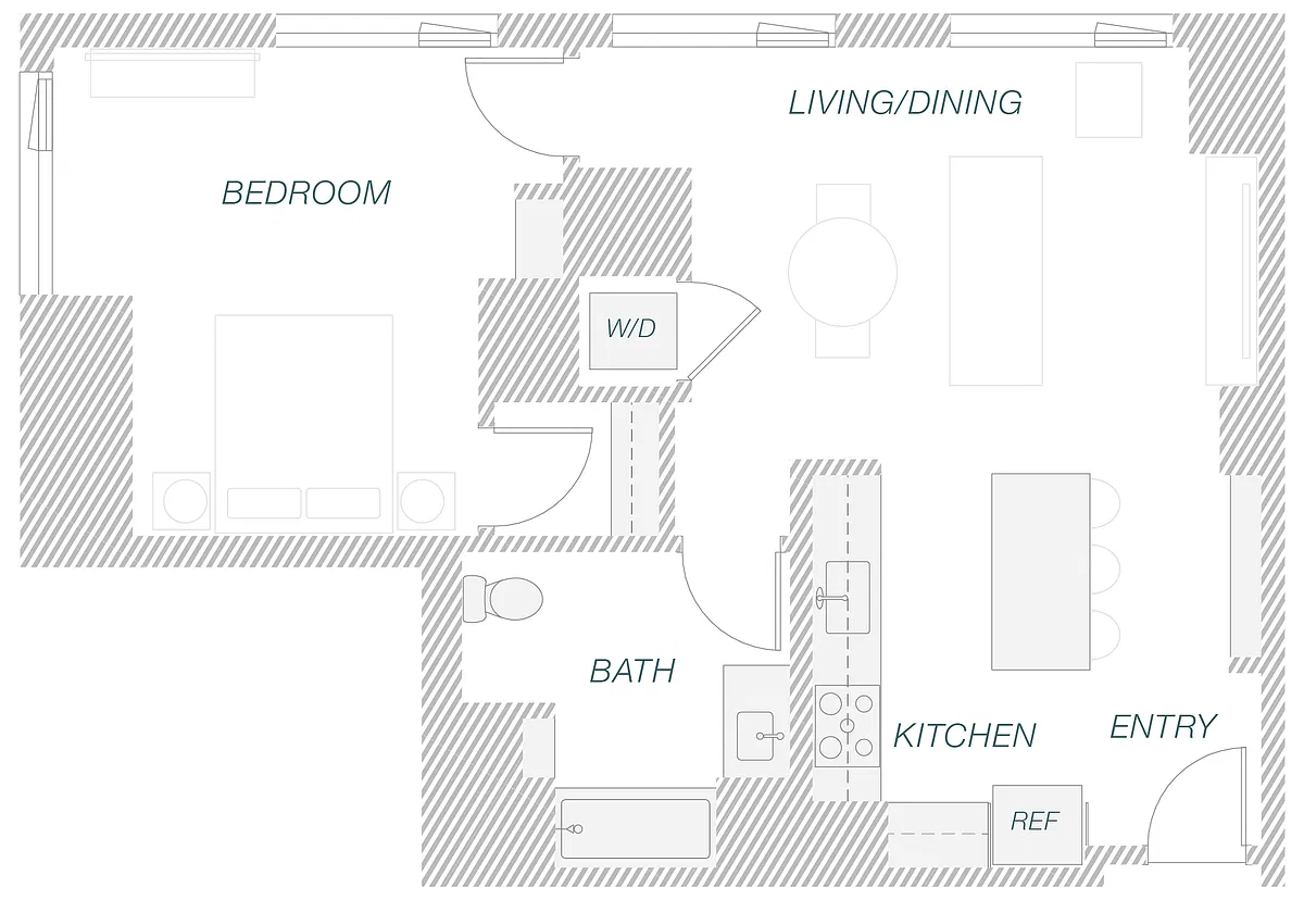 Floor plan 1-5B