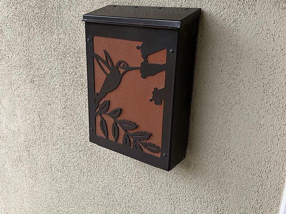 Mailbox next to front door
