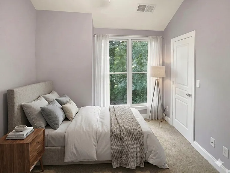 guest bedroom virtually staged