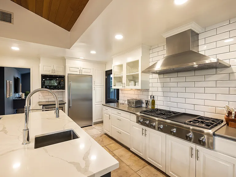 Ample counter space perfect for meal prep and entertaining.