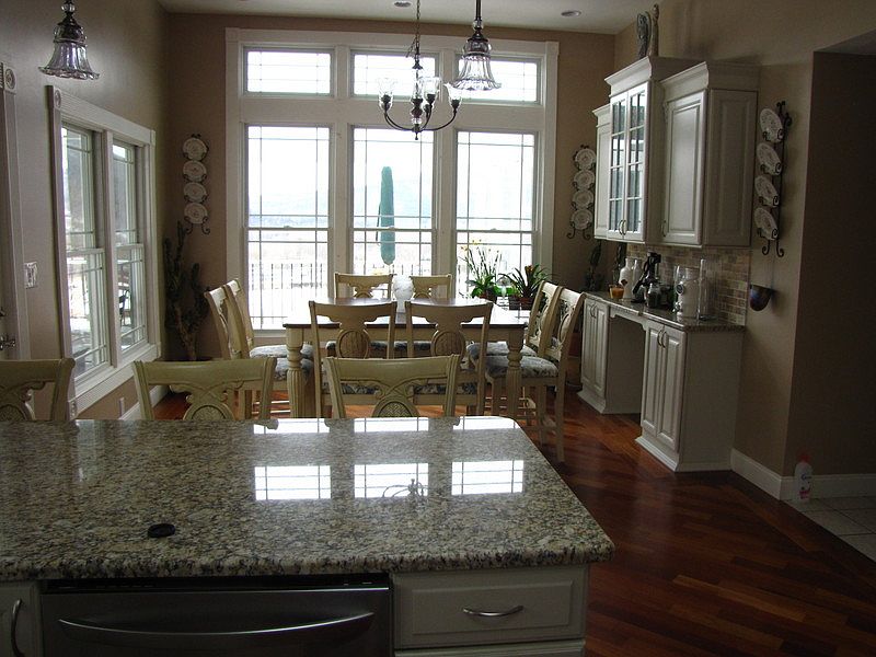 Kitchen with view