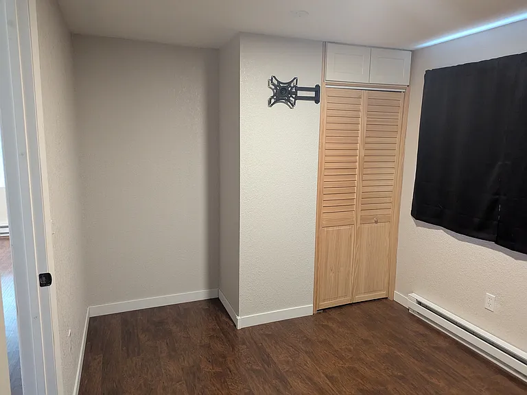 Bedroom closet and nook for dresser or wardrobe