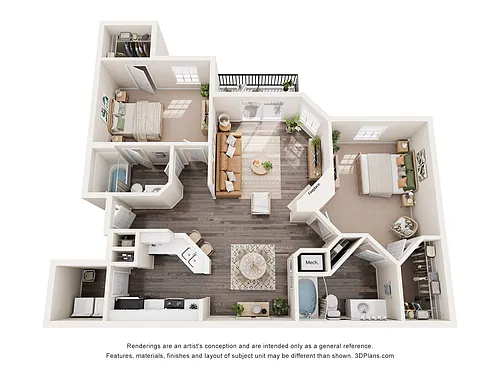 Floor plan 2X2A