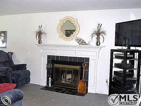 Natural Fireplace in Family Room