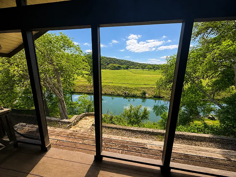 River view from the screened porch