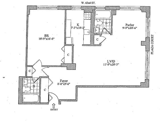 2nd image of 30 W 63rd St APT 6P