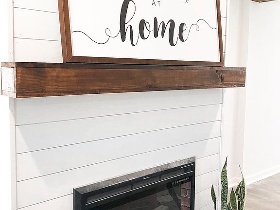 Custom mantle & exposed beam