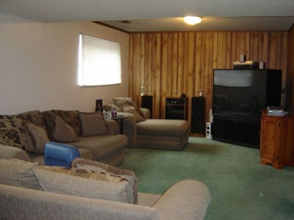 Downstairs family rm