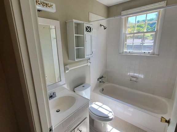 Bathroom with tub.