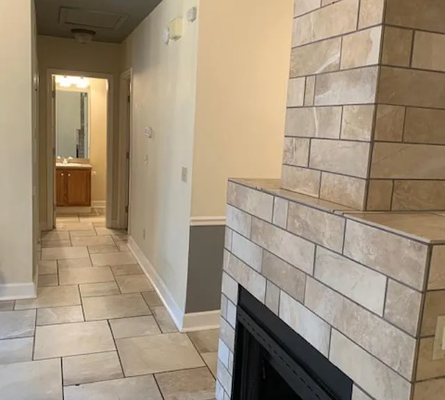 View of Family Room and Hallway from Master Suite