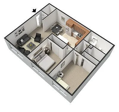Floor plan 2x1 Classic