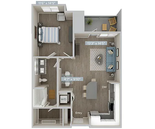 Floor plan A6U-819