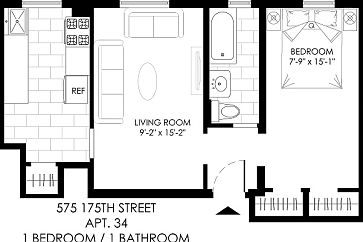 1st image of 575 W 175th St APT 034