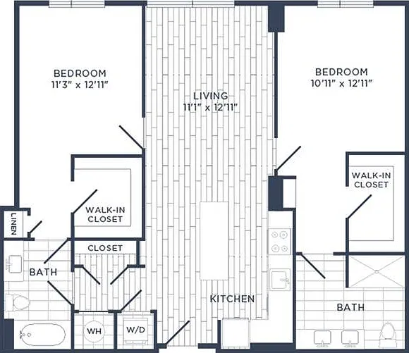 2 Bedroom 2 Bedroom