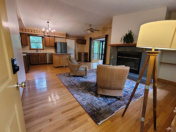 Living room and kitchen
