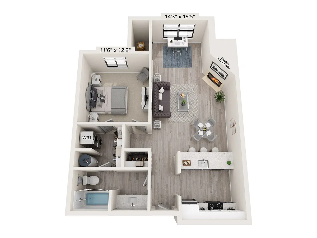 Floor plan A2 Renovated