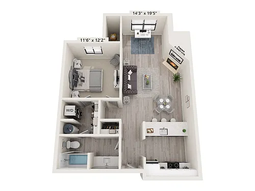 Floor plan A2 Renovated