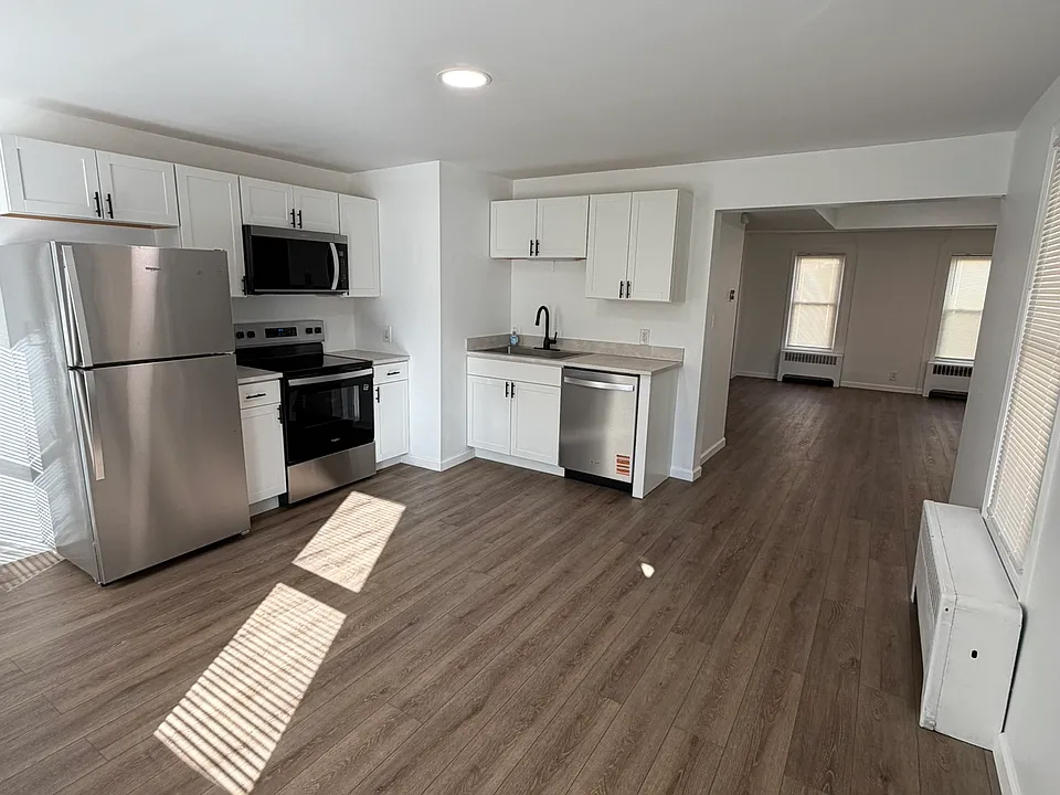 Bright open layout flowing into living room
