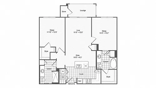 Floor plan B20