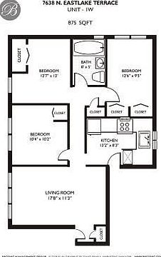 3rd image of 7638 N Eastlake Ter #G