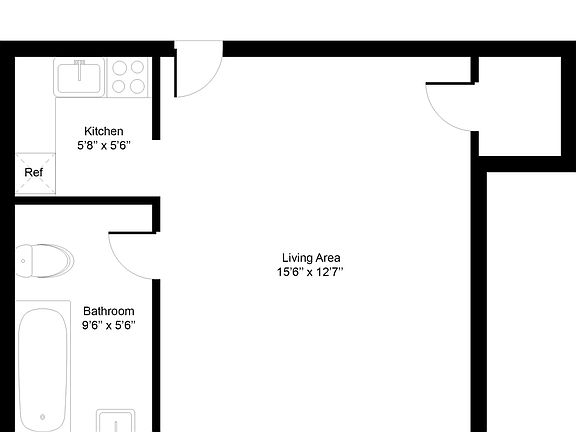 2nd image of 347 W 55th St APT 3M