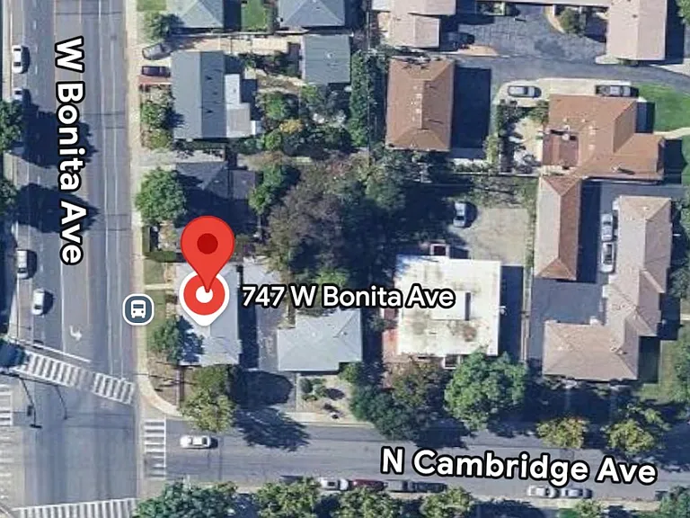 Apartment rental is located in the back of the duplex