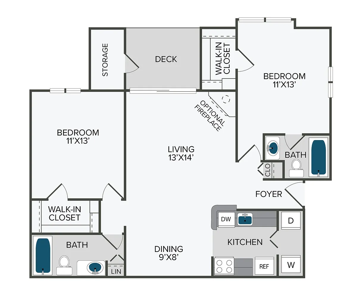 Floor plan Jackson Renovated
