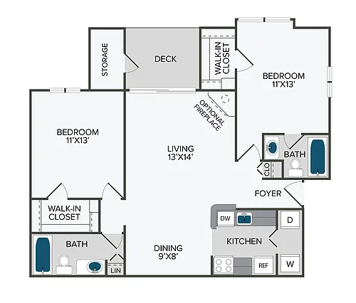 Floor plan Jackson Renovated