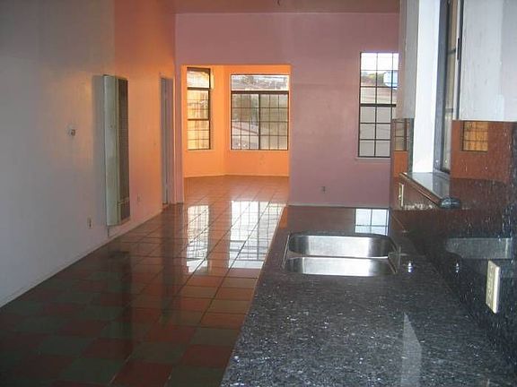 looking from kitchen to l