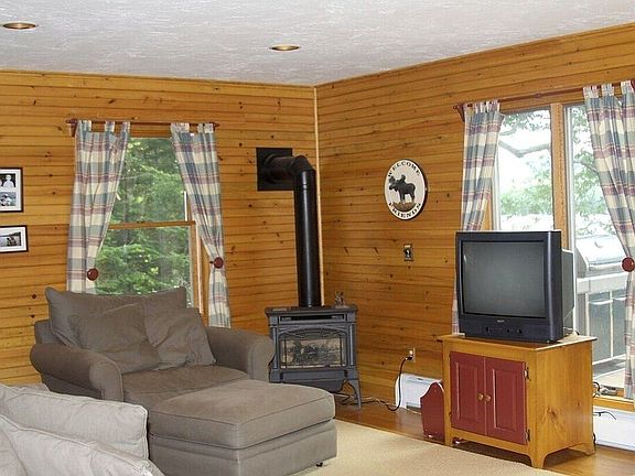 Living room with gas stove