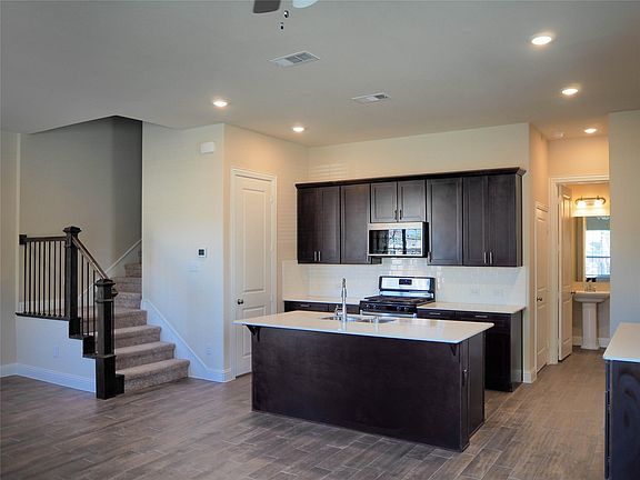 Gas Range and Downstairs Half Bath