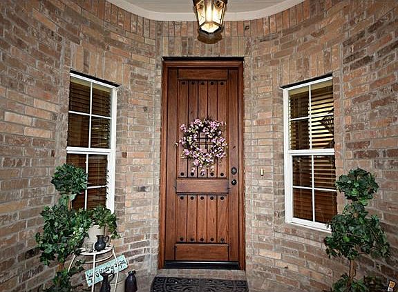 Inside the Rotunda with a custom front door!