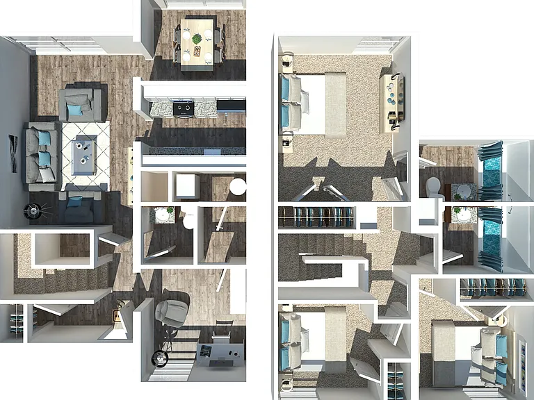 3 Bedroom 3 Bedroom