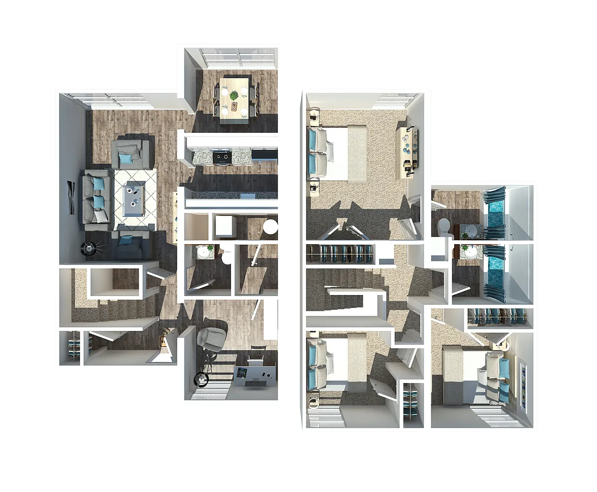 Floor plan 3 Bedroom 2 Bathroom