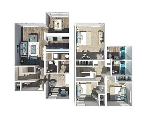 Floor plan 3 Bedroom 2 Bathroom