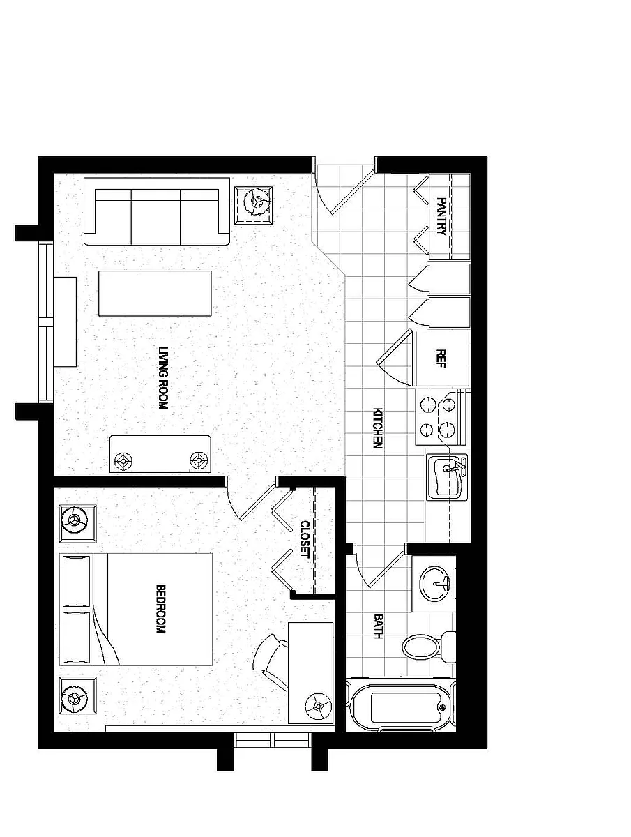 Floor plan One Bedroom