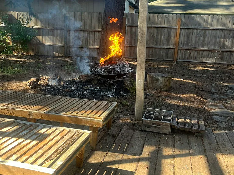 Backyard, Fire Pit