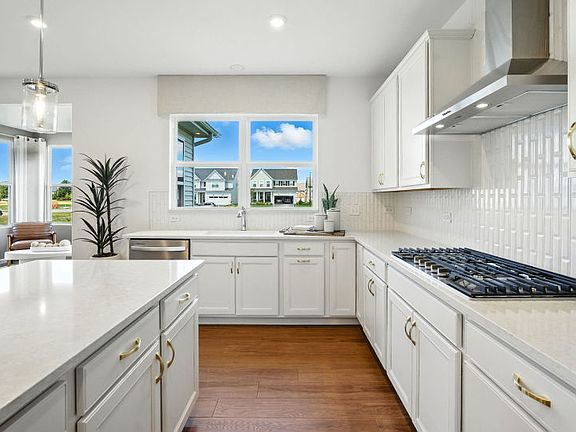 Kitchen with ample storage space
