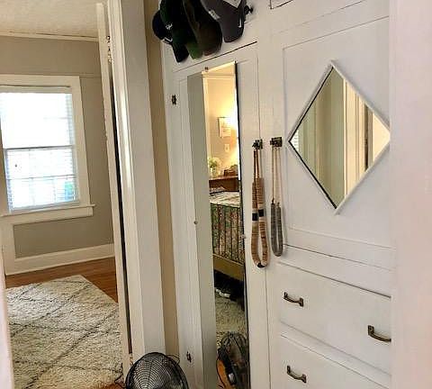 Original built in closet cabinetry!