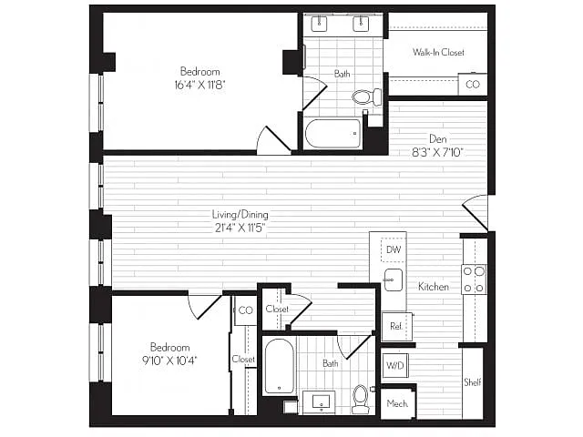 Floor plan B10D