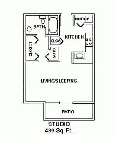 Floor plan Studio
