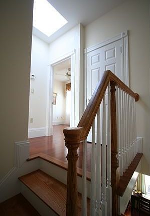 upstairs