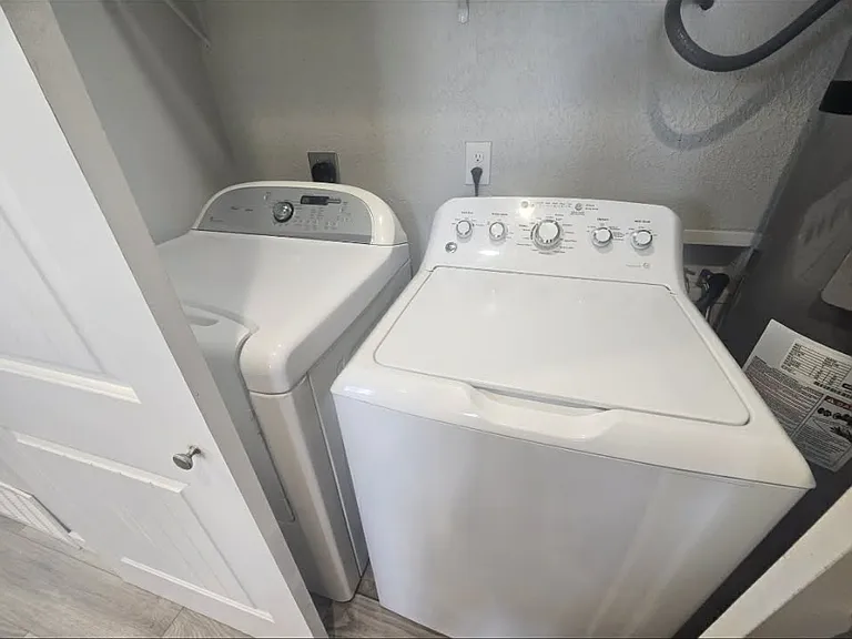 Washer and dryer included