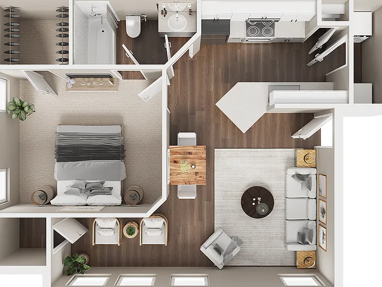 1 BR x 1 BA with Washer/Dryer A 1 BR x 1 BA with Washer/Dryer A