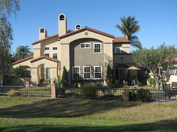 Back view from golf course.